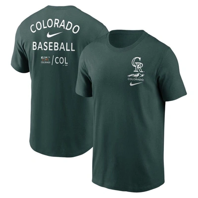 Shop Nike Green Colorado Rockies City Connect 2-hit T-shirt