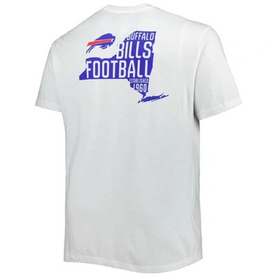Shop Fanatics Branded White Buffalo Bills Big & Tall Hometown Collection Hot Shot T-shirt