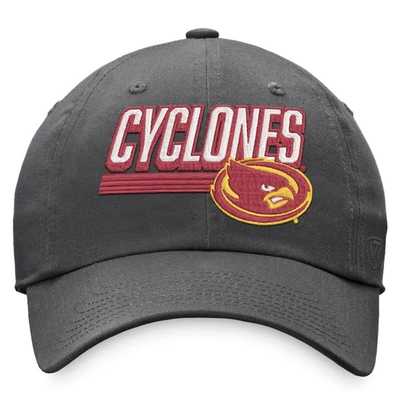 Shop Top Of The World Charcoal Iowa State Cyclones Slice Adjustable Hat