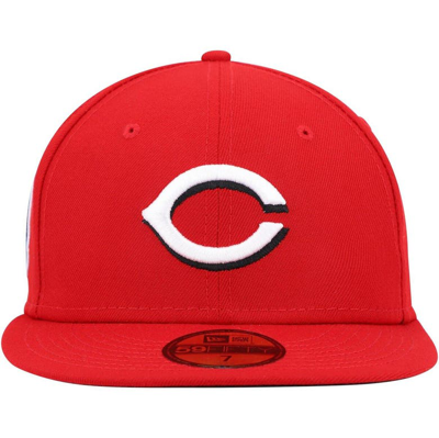 Shop New Era Red Cincinnati Reds 9/11 Memorial Side Patch 59fifty Fitted Hat