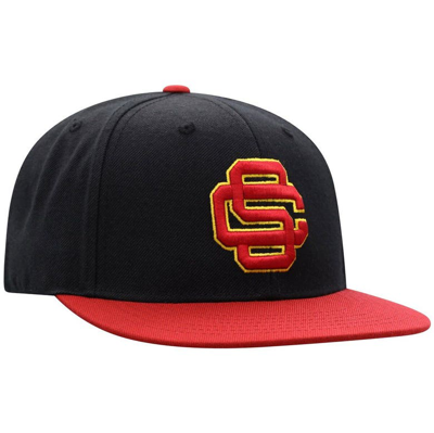 Shop Top Of The World Black/cardinal Usc Trojans Team Color Two-tone Fitted Hat
