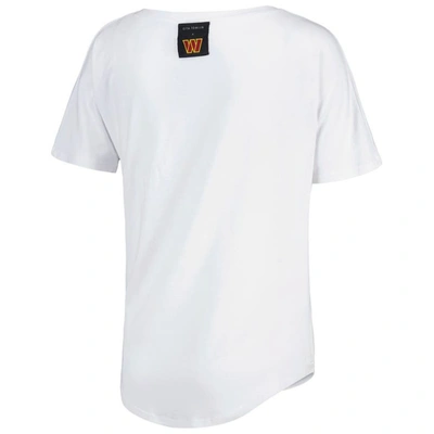 Shop Kiya Tomlin White Washington Commanders V-neck T-shirt