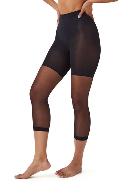 Shop Spanxr Power Capri Pantyhose In Black