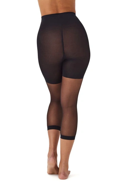 Shop Spanxr Power Capri Pantyhose In Black