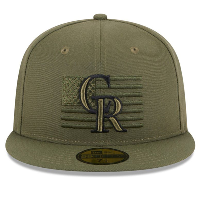 Shop New Era Green Colorado Rockies 2023 Armed Forces Day On-field 59fifty Fitted Hat