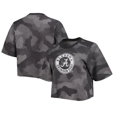 Shop Columbia Gray/black Alabama Crimson Tide Park Camo Boxy T-shirt