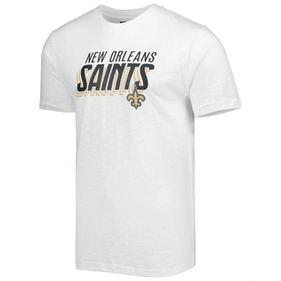 Shop Concepts Sport Charcoal/white New Orleans Saints Downfield T-shirt & Shorts Sleep Set