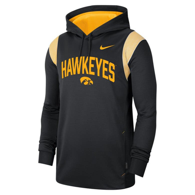 Shop Nike Black Iowa Hawkeyes 2022 Game Day Sideline Performance Pullover Hoodie