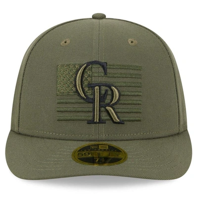 Shop New Era Green Colorado Rockies 2023 Armed Forces Day Low Profile 59fifty Fitted Hat