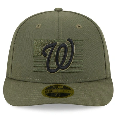 Shop New Era Green Washington Nationals 2023 Armed Forces Day Low Profile 59fifty Fitted Hat