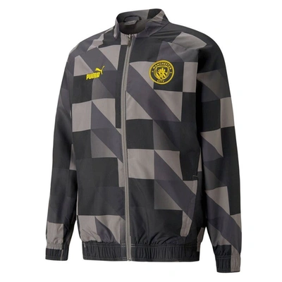 Shop Puma Black Manchester City 2022/23 Pre-match Full-zip Jacket