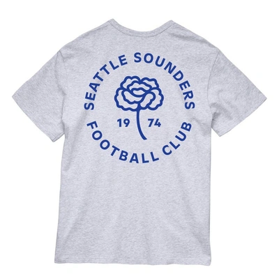 Shop Mitchell & Ness Heather Gray Seattle Sounders Fc  Carnation T-shirt