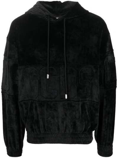 Shop Gcds Sweatshirt With Application In Black