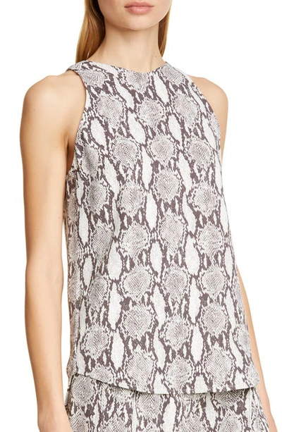 Shop A.l.c Anise Snake Print Top In Nude Snake Print