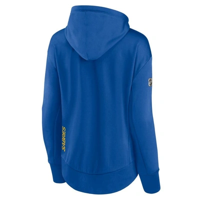 Shop Fanatics Branded Royal Buffalo Sabres Authentic Pro Rink Full-zip Hoodie