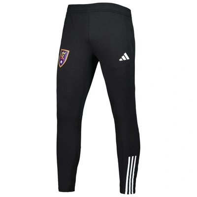 Shop Adidas Originals Adidas Black Real Salt Lake 2023 On-field Team Crest Aeroready Training Pants