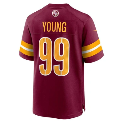 Shop Nike Youth  Chase Young Burgundy Washington Commanders Game Jersey
