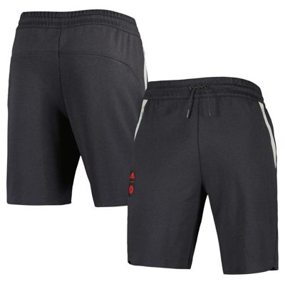 Shop Adidas Originals Adidas Black Chicago Fire 2023 Player Travel Shorts In Charcoal