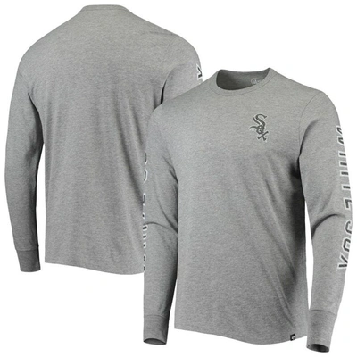 Shop 47 ' Heathered Gray Chicago White Sox Team Long Sleeve T-shirt In Heather Gray