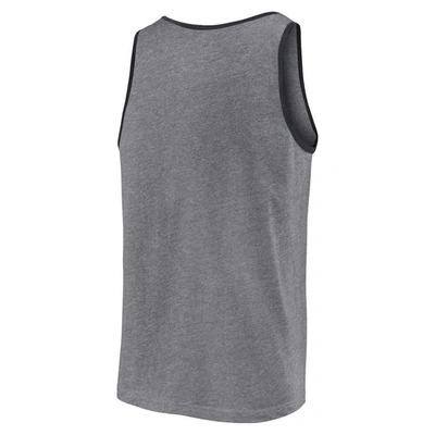 Shop Fanatics Branded  Heather Gray Pittsburgh Steelers Primary Tank Top