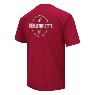 Shop Colosseum Crimson Washington State Cougars Oht Military Appreciation T-shirt