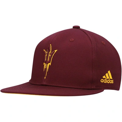 Shop Adidas Originals Adidas Maroon Arizona State Sun Devils Sideline Snapback Hat