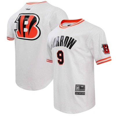 Shop Pro Standard Joe Burrow White Cincinnati Bengals Player Name & Number Mesh T-shirt
