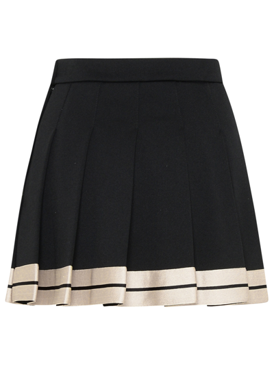 Shop Palm Angels Woman  Black Polyester Skirt
