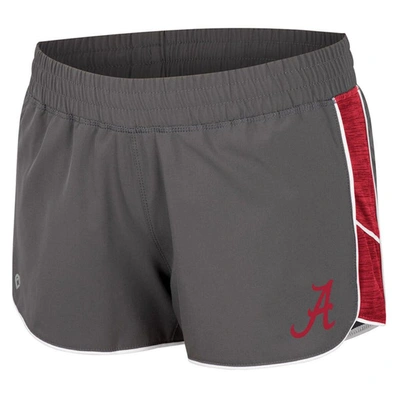Shop Colosseum Gray Alabama Crimson Tide Pull The Switch Running Shorts
