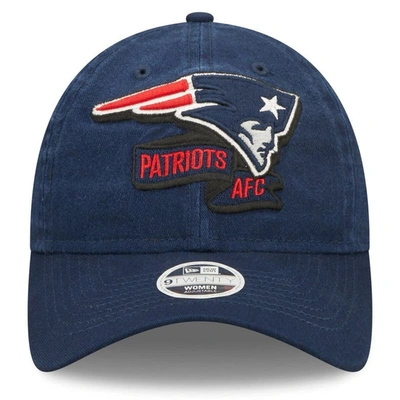 Shop New Era Navy New England Patriots 2022 Sideline Adjustable 9twenty Hat
