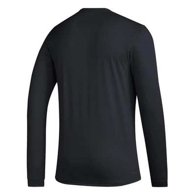 Shop Adidas Originals Adidas Black San Jose Earthquakes Club Dna Long Sleeve Aeroready T-shirt