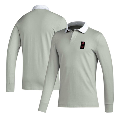 Shop Adidas Originals Adidas 2023 Player Gray Fc Dallas Travel Long Sleeve Polo