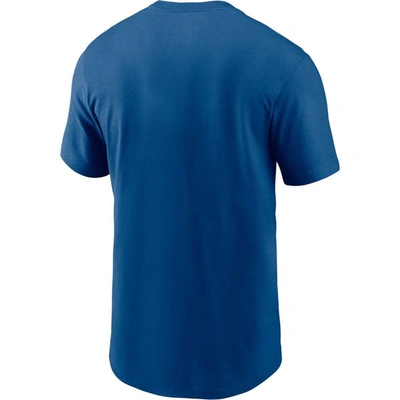 Shop Nike Royal Indianapolis Colts Essential Blitz Lockup T-shirt