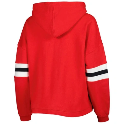 Shop Pressbox Red Wisconsin Badgers Super Pennant Pullover Hoodie