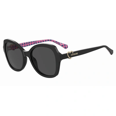 Shop Love Moschino Sunglasses In Black