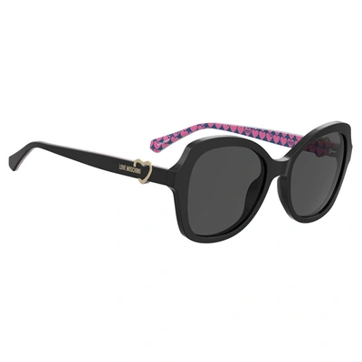 Shop Love Moschino Sunglasses In Black