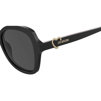 Shop Love Moschino Sunglasses In Black