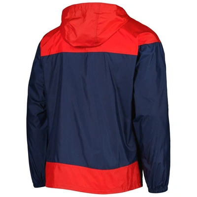 Shop Columbia Navy/red Boston Red Sox Omni-shade Flash Forward Challenger Full-zip Windbreaker Jacket