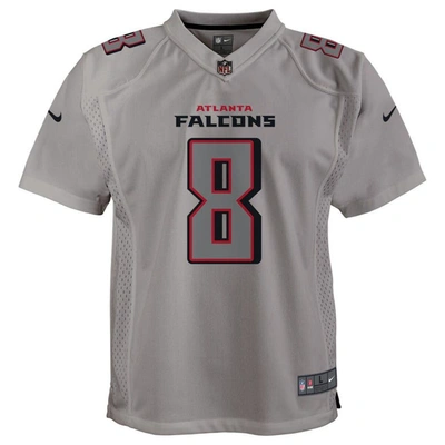 Shop Nike Youth  Kyle Pitts Gray Atlanta Falcons Atmosphere Game Jersey