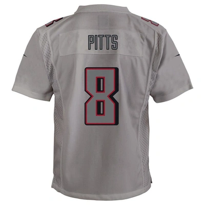 Shop Nike Youth  Kyle Pitts Gray Atlanta Falcons Atmosphere Game Jersey