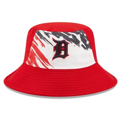 Shop New Era Red Detroit Tigers 2022 4th Of July Bucket Hat