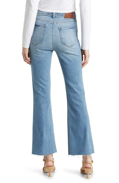 Hidden Jeans Raw Hem Bootcut Jeans In Light Wash