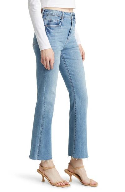 Hidden Jeans Raw Hem Bootcut Jeans In Light Wash