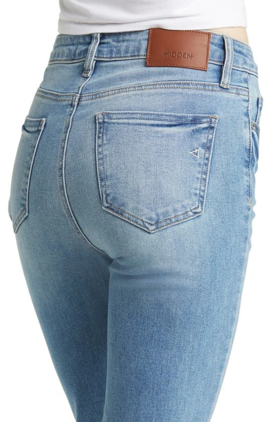 Hidden Jeans Raw Hem Bootcut Jeans In Light Wash
