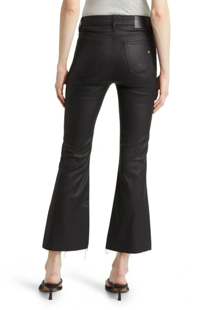 Hidden Jeans Coated Step Hem Bootcut Jeans In Black