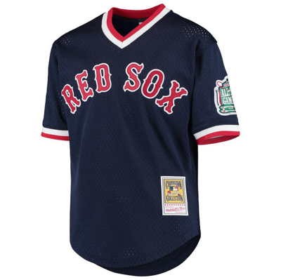Shop Mitchell & Ness Youth  Pedro Martinez Navy Boston Red Sox Cooperstown Collection Mesh Batting Practic