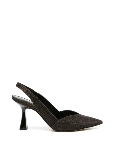 Shop Michael Kors Flat Shoes In Black/bronze
