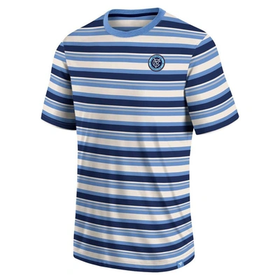 Shop Fanatics Branded Sky Blue New York City Fc Shot Clock Stripe T-shirt