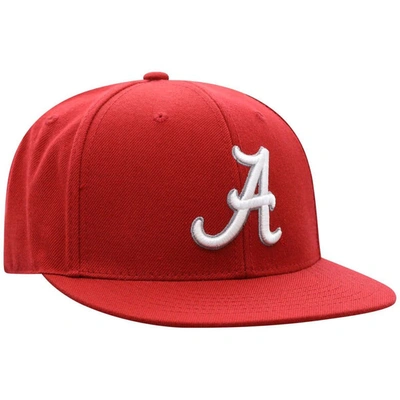 Shop Top Of The World Crimson Alabama Crimson Tide Team Color Fitted Hat