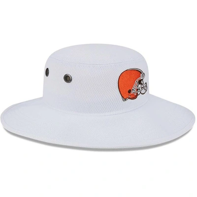 Shop New Era White Cleveland Browns 2023 Nfl Training Camp Panama Bucket Hat